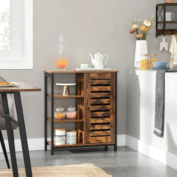 Storage Cabinet, Cupboard, Multipurpose Cabinet, For Kitchen, Living Room Rustic ULSC74BX,Living Room Furniture