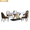 Italian Luxury Modern Marble Dining Table Set (Shipping will take longer for this product)