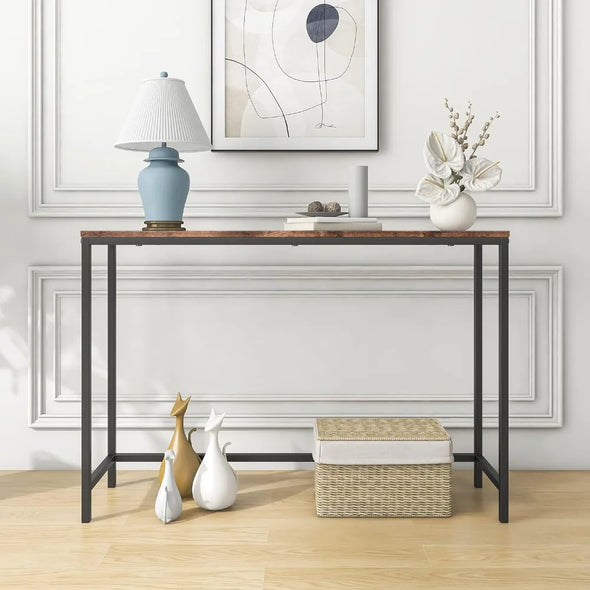 Thin Console Sofa Tables for entryway,Wood Frame Sofa Couch Table,Long Side Table, Hallway Table End Entrance Table,Furniture