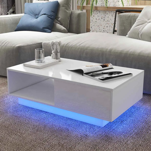High Gloss RGB LED Coffee Table (fast shipping to US only)
