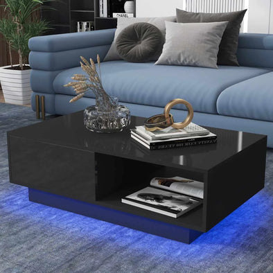 High Gloss RGB LED Coffee Table (fast shipping to US only)