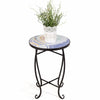 Giantex Outdoor Indoor Accent Table Plant Stand Scheme Garden Steel Ocean  Home Furniture